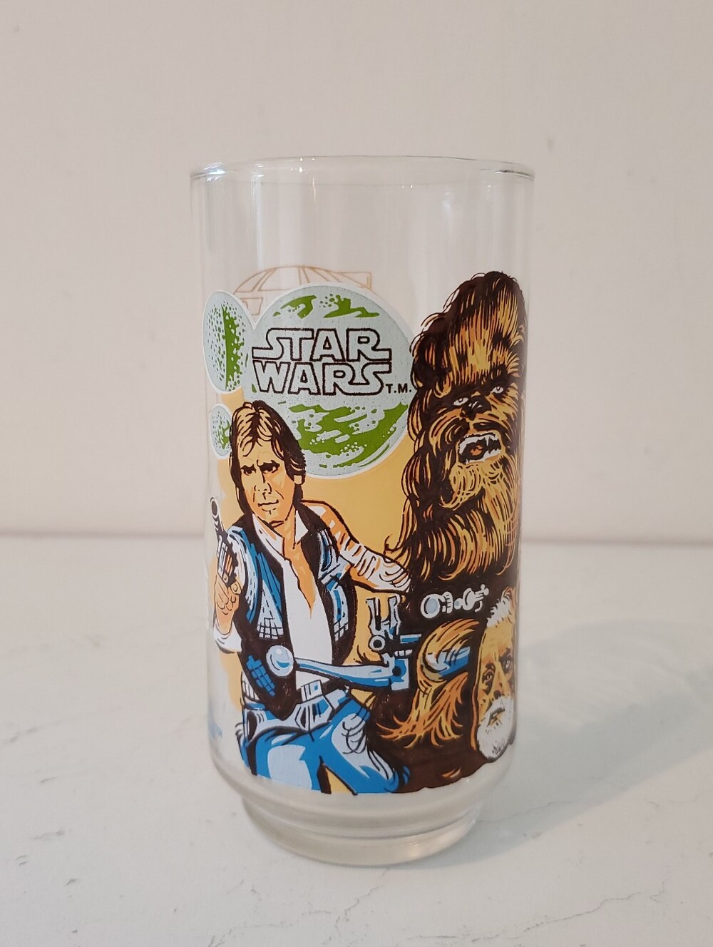 Star Wars Original 1977 Collectible Glass Featuring Chewbacca